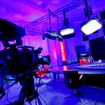 Studio przygotowane na Debaty Wyborcze / Marzena Mąkosa / Radio Kielce