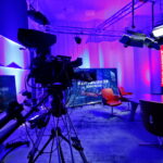 Studio przygotowane na Debaty Wyborcze / Marzena Mąkosa / Radio Kielce