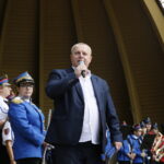 Koncert orkiestr dętych w kieleckim Parku Miejskim. Na zdjęciu: Wojciech Materek  / Marzena Mąkosa / Radio Kielce