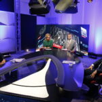 „Debaty o Kielcach”: Krzysztof Adamczyk i Artur Gierada. Na zdjęciu (od lewej): Krzysztof Adamczyk - kandydat na prezydenta Kielc, Beata Oleś - TVP 3 Kielce, Radosław Podsiadły - Polskie Radio Kielce i Artur Gierada - poseł PO i kandydat na prezydenta Kielc / Marzena Mąkosa / Radio Kielce