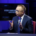 „Debaty o Kielcach”: Marcin Chłodnicki i  Artur Gierada. Na zdjęciu: Artur Gierada - poseł PO i kandydat na prezydenta Kielc / Marzena Mąkosa / Radio Kielce