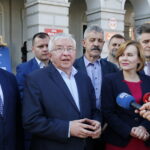 Konferencja PiS na kieleckim Rynku / Marzena Mąkosa / Radio Kielce