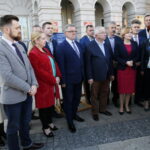 Konferencja PiS na kieleckim Rynku / Marzena Mąkosa / Radio Kielce