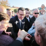Spotkanie premiera Mateusza Morawieckiego z mieszkańcami Staszowa / Marzena Mąkosa / Radio Kielce