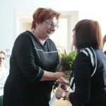 Otwarcie nowo wyremontowanych pomieszczeń warsztatów terapii zajęciowej w DPS im. Św. Brata Alberta przy ul. Żeromskiego. Magdalena Gościniewicz - zastępca dyrektora MOPR / Marzena Mąkosa / Radio Kielce