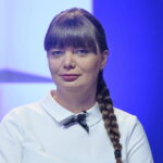 Radio Kielce i TVP3 Kielce. Debata o regionie. Kandydaci do sejmiku województwa świętokrzyskiego. Na zdjęciu: Magdalena Fogiel - Litwinek - komitet wyborczy Kukiz'15 / Marzena Mąkosa / Radio Kielce