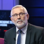 Radio Kielce i TVP3 Kielce. Debata o regionie. Kandydaci do sejmiku województwa świętokrzyskiego. Na zdjęciu: Lucjan Pietrzczyk - komitet wyborczy Koalicja Obywatelska / Marzena Mąkosa / Radio Kielce