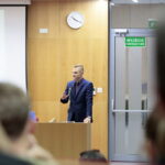 I Ogólnopolska Konferencja Naukowa "Działalność gospodarcza w dobie przemian - aspekty prawne, ekonomiczne i etycznye". Na zdjęciu: prof. dr hab. Marek Leszczyński - dyrektor Instytutu Prawa, Ekonomii i Administracji / Marzena Mąkosa / Radio Kielce