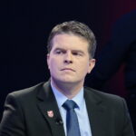 Radio Kielce i TVP3 Kielce. Debata o regionie. Kandydaci do sejmiku województwa świętokrzyskiego. Łukasz Wilczyński - komitet wyborczy Ruch Narodowy RP / Marzena Mąkosa / Radio Kielce