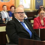 Uroczysta, pożegnalna sesja kieleckiej rady miasta w ratuszu. Podsumowanie działalności samorządu Kielc w kadencji 2014 – 2018. Na zdjęciu: Jacek Michalski - Przewodniczący Komisji Gospodarki Komunalnej i Ochrony Środowiska Rady Miasta Kielce / Marzena Mąkosa / Radio Kielce