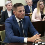 Uroczysta, pożegnalna sesja kieleckiej rady miasta w ratuszu. Podsumowanie działalności samorządu Kielc w kadencji 2014 – 2018. Marcin Chłodnicki - Radny Rady Miasta Kielce / Marzena Mąkosa / Radio Kielce