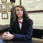 Stypendia Andrzeja Radka. Dawid Natkowski - absolwent Gimnazjum w Radkowie, uczeń pierwszej klasy II Liceum Ogólnokształcącego w Zespole Szkół Ponadgimnazjalnych im. Hetmana Stefana Czarnieckiego we Włoszczowie / Marzena Mąkosa / Radio Kielce