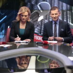 Radio Kielce i TVP3 Kielce. Debata o regionie. Kandydaci do sejmiku województwa świętokrzyskiego. Na zdjęciu (od lewej): Beata Oleś - TVP3 Kielce, Paweł Solarz - Radio Kielce / Marzena Mąkosa / Radio Kielce