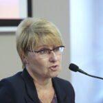 Konferencja w Przystanku Historia. Przedstawienie projektów edukacyjnych i patriotycznych. Na zdjęciu: Dorota Koczwańska - Kalita - Naczelnik Delegatury IPN w Kielcach / Marzena Mąkosa / Radio Kielce