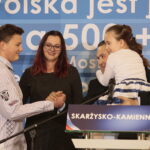 Wizyta Jarosława Kaczyńskiego, prezesa Prawa i Sprawiedliwości w Skarżysku - Kamiennej. Na zdjęciu: Mariusz Bodo - kandydat na prezydenta miasta z rodziną / Marzena Mąkosa / Radio Kielce