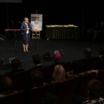 Podsumowanie akcji „Kielce dla Syrii”. Przemawia minister Beata Kempa  / Marzena Mąkosa / Radio Kielce