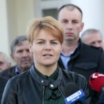 Konferencja posła Krzysztofa Lipca w Tuczępach. Klaudia Pałka - radna Rady Gminy Tuczępy / Marzena Mąkosa / Radio Kielce