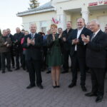 Konferencja posła Krzysztofa Lipca w Tuczępach. Na zdjęciu (od lewej): Jan Bartosik - kandydat na radnego Rady Powiatu Buskiego, Klaudia Pałka - radna Rady Gminy Tuczępy, Jacek Bławat - kandydat na wójta Tuczęp i Krzysztof Lipiec - poseł PiS / Marzena Mąkosa / Radio Kielce