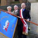 Poczet sztandarowy prezentuje sztandar Związku Zawodowego „Kontra 2000" / Grażyna Szlęzak - Wójcik / Radio Kielce