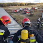 Pożar tartaku w Mircu / KPSP w Starachowicach