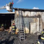 Pożar tartaku w Mircu / KPSP w Starachowicach