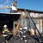 Pożar tartaku w Mircu / KPSP w Starachowicach