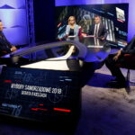 „Debaty o Kielcach”: Marcin Chłodnicki i  Artur Gierada. Na zdjęciu (od lewej): Marcin Chłodnicki - kandydat na prezydenta Kielc, Beata Oleś - TVP 3 Kielce, Radosław Podsiadły - Polskie Radio Kielce i Artur Gierada - poseł PO i kandydat na prezydenta Kielc / Marzena Mąkosa / Radio Kielce