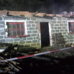 Pożar budynku inwentarskiego w Małoszowie / PSP Kazimierza Wielka