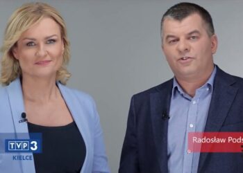 Prowadzący debaty: Beata Oleś - TVP 3 Kielce i Radosław Podsiadły - Polskie Radio Kielce. / screen