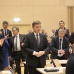 22.11.2018 Kielce. Inauguracyjna sesja Sejmiku Województwa Świętokrzyskiego. Przewodniczącym Sejmiku Województwa Świętokrzyskiego został Andrzej Pruś / Marzena Mąkosa / Radio Kielce