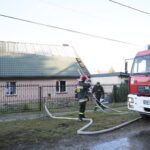 Kielce. Pożar domu przy ul. Biesak / Marzena Mąkosa / Radio Kielce