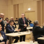 22.11.2018 Kielce. Inauguracyjna sesja Sejmiku Województwa Świętokrzyskiego. Drugi z lewej Mariusz Gosek, w środku Marek Bogusławski - członkowie zarządu województwa świętokrzyskiego / Marzena Mąkosa / Radio Kielce