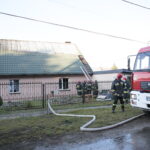 Kielce. Pożar domu przy ul. Biesak / Marzena Mąkosa / Radio Kielce