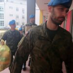 Kielce. Wizyta żołnierzy z Centrum Przygotowań do Misji Zagranicznych w szpitalu na Czarnowie / Iwona Murawska / Radio Kielce