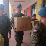 Kielce. Wizyta żołnierzy z Centrum Przygotowań do Misji Zagranicznych w szpitalu na Czarnowie / Iwona Murawska / Radio Kielce