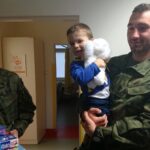 Kielce. Wizyta żołnierzy z Centrum Przygotowań do Misji Zagranicznych w szpitalu na Czarnowie / Iwona Murawska / Radio Kielce