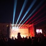 Kielce. Pokaz laserowy z okazji setnej rocznicy odzyskania przez Polskę niepodległości / Michał Kita / Radio Kielce