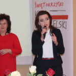 "Sto lat naszych praw”- spotkanie w setną rocznicę odzyskania prawa wyborczego przez kobiety w Polsce. Od lewej: Marzena Marczewska - prof. UJK i poseł PO Marzena Okła-Drewnowicz / Michał Kita / Radio Kielce