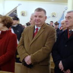 Obchody Dnia Kolejarza. Od lewej: poseł Maria Zuba, senator Jarosław Rusiecki, marszałek województwa świętokrzyskiego Andrzej Bętkowski / Anna Głąb / Radio Kielce