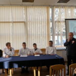 "Przez żołądek do Niepodległej" - spotkanie z Karolem Okrasą w ZSPS / Marzena Mąkosa / Radio Kielce