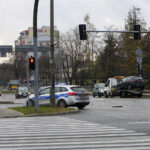 Kielce. Kolizja trzech aut osobowych na skrzyżowaniu ulic Warszawskiej, Jesionowej i Świętokrzyskiej / Robert Felczak / Radio Kielce