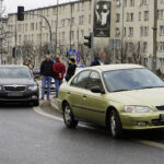 Kielce. Kolizja trzech aut osobowych na skrzyżowaniu ulic Warszawskiej, Jesionowej i Świętokrzyskiej / Robert Felczak / Radio Kielce