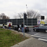 Kielce. Kolizja trzech aut osobowych na skrzyżowaniu ulic Warszawskiej, Jesionowej i Świętokrzyskiej / Robert Felczak / Radio Kielce