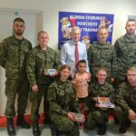 Kielce. Wizyta żołnierzy z Centrum Przygotowań do Misji Zagranicznych w szpitalu na Czarnowie / Iwona Murawska / Radio Kielce