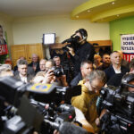 Sztab wyborczy Wojciecha Lubawskiego / Jarosław Kubalski / Radio Kielce