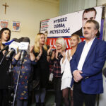 Sztab wyborczy Wojciecha Lubawskiego / Jarosław Kubalski / Radio Kielce