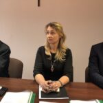 Inauguracyjna sesja miasta i gminy Koprzywnica. Prezydium Rady Miasta: przewodniczący Marek Kubicki,wiceprzewodniczący Nina Szymańska i Paweł Cukierski / Grażyna Szlęzak-Wójcik / Radio Kielce