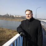 17.02.2018 Sandomierz. Most na Wiśle i poseł Marek Kwitek / Jarosław Kubalski / Radio Kielce