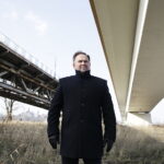 17.02.2018 Sandomierz. Most na Wiśle i poseł Marek Kwitek / Jarosław Kubalski / Radio Kielce