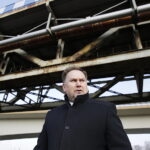 17.02.2018 Sandomierz. Most na Wiśle i poseł Marek Kwitek / Jarosław Kubalski / Radio Kielce